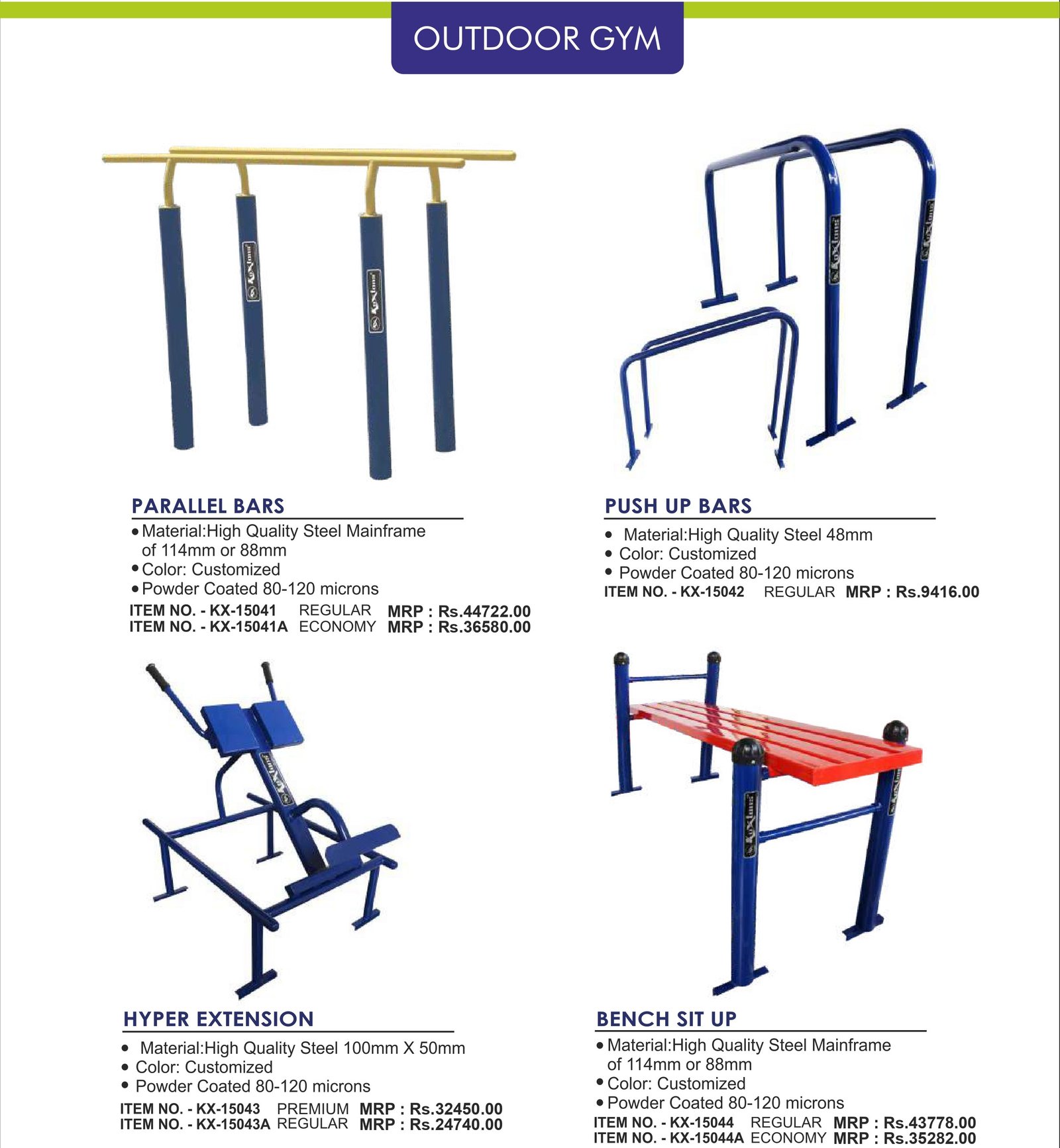 Outdoor Gym Catalogue Page 207